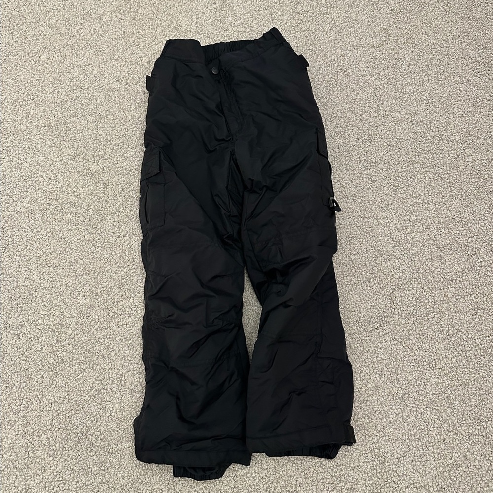 Black Cargo Snow Pants